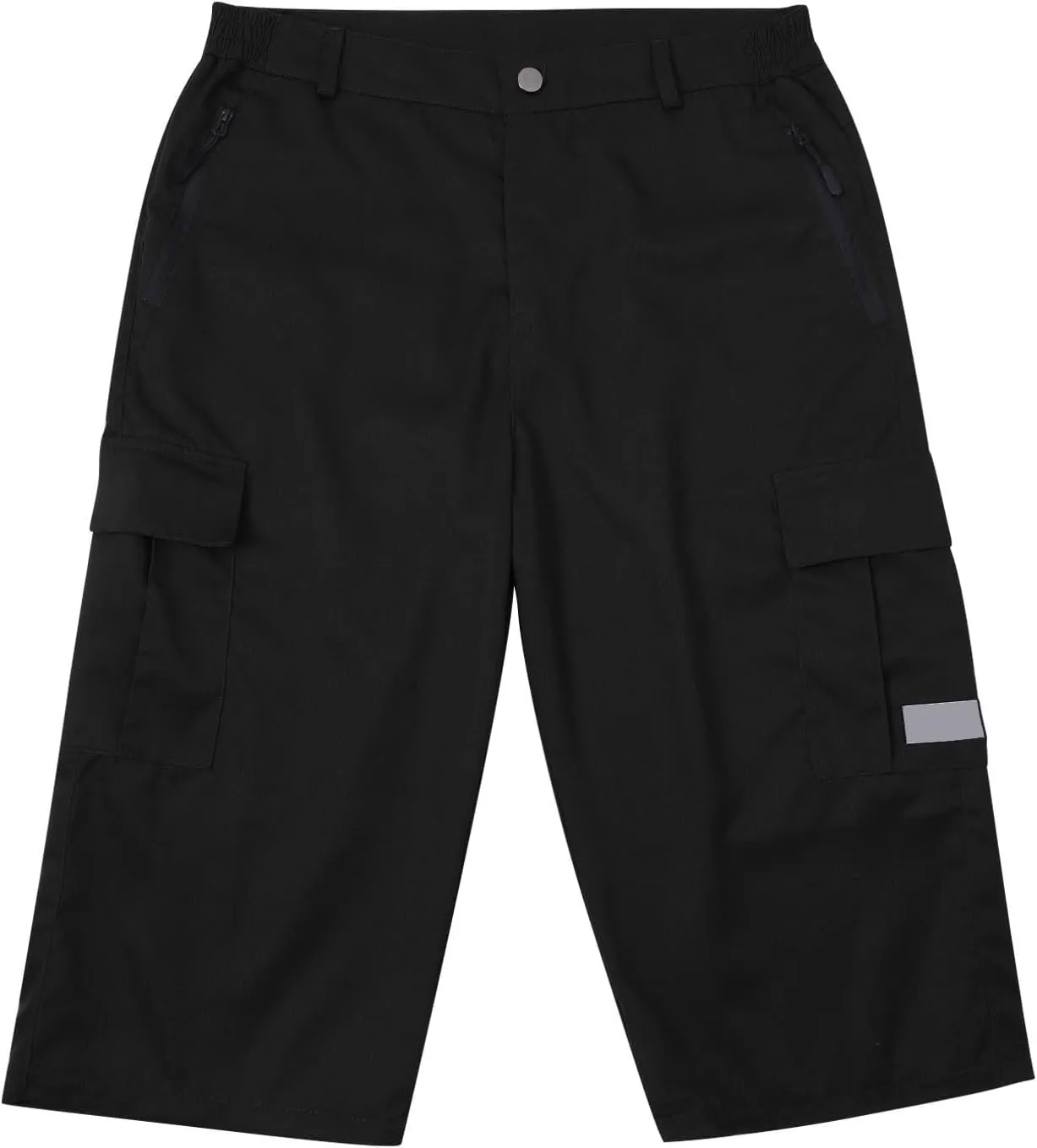 3/4 Cargo Shorts for Men Lightweight Outdoor Climbing Hiking Walking Capri Work Shorts with Multi Pockets Athletic Gym Shorts