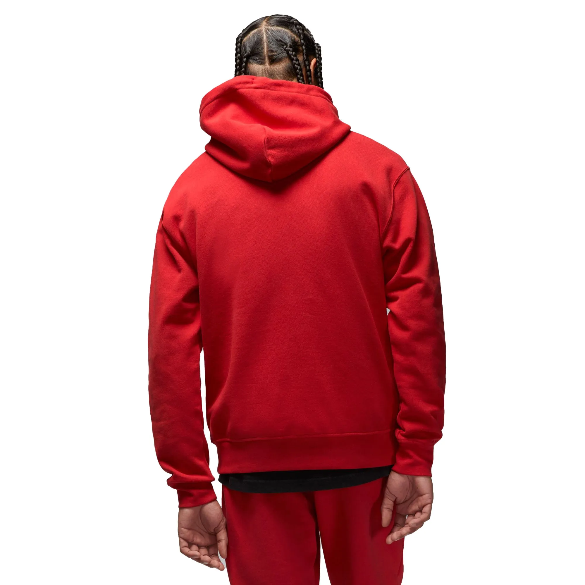 Air Jordan Flight Fleece Logo Men's Pullover Hoodie Fire Red dq7338-612