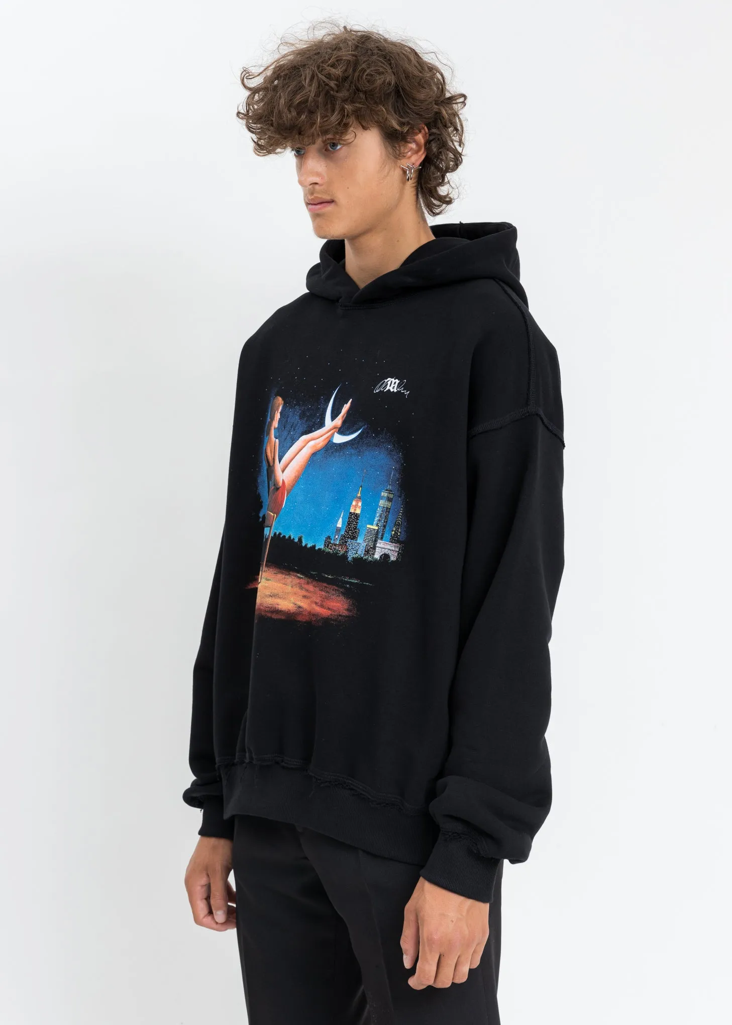 Black Blue Moon Hoodie