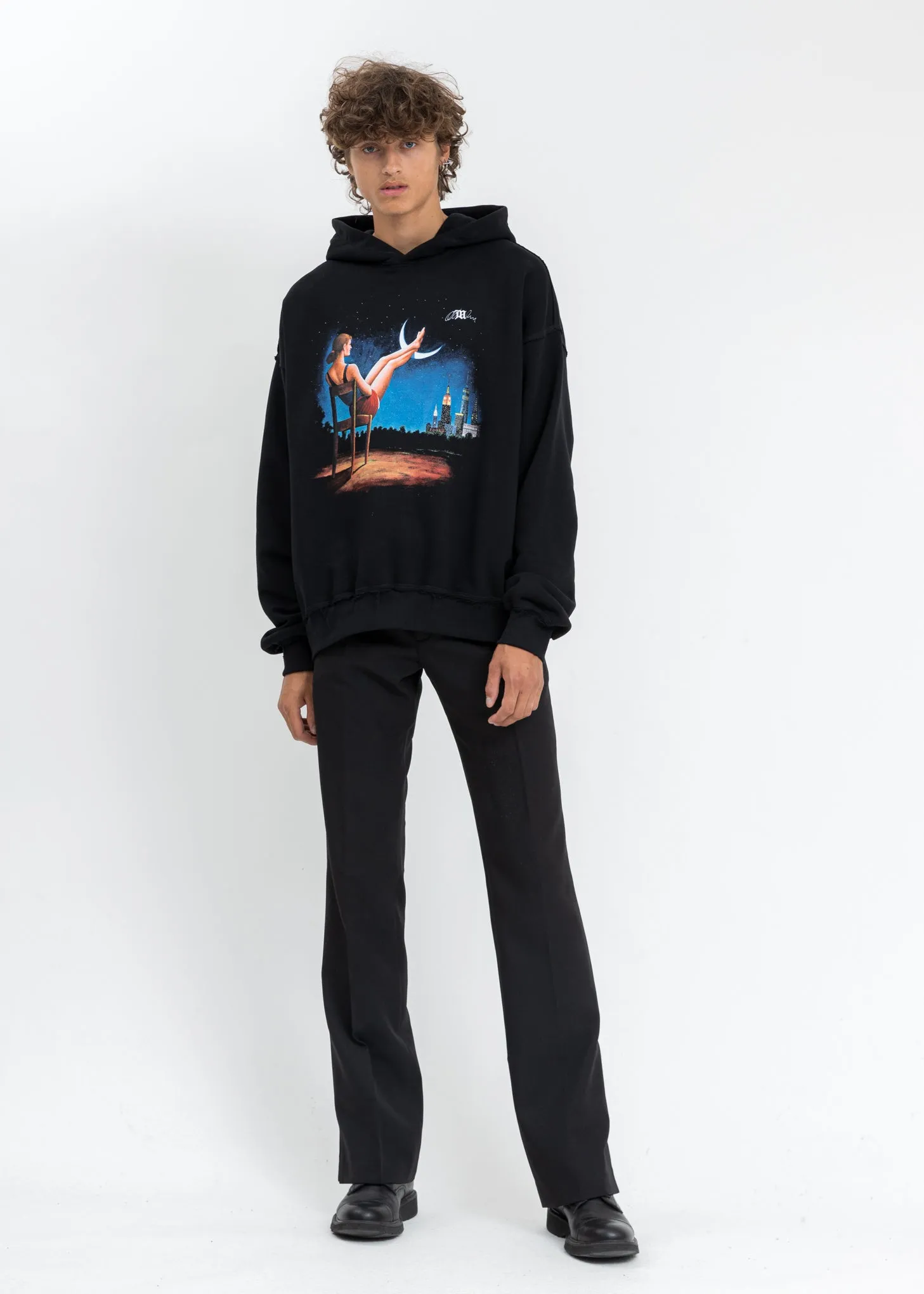 Black Blue Moon Hoodie
