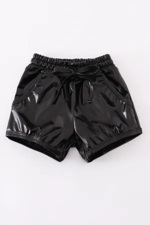 Black laser shorts