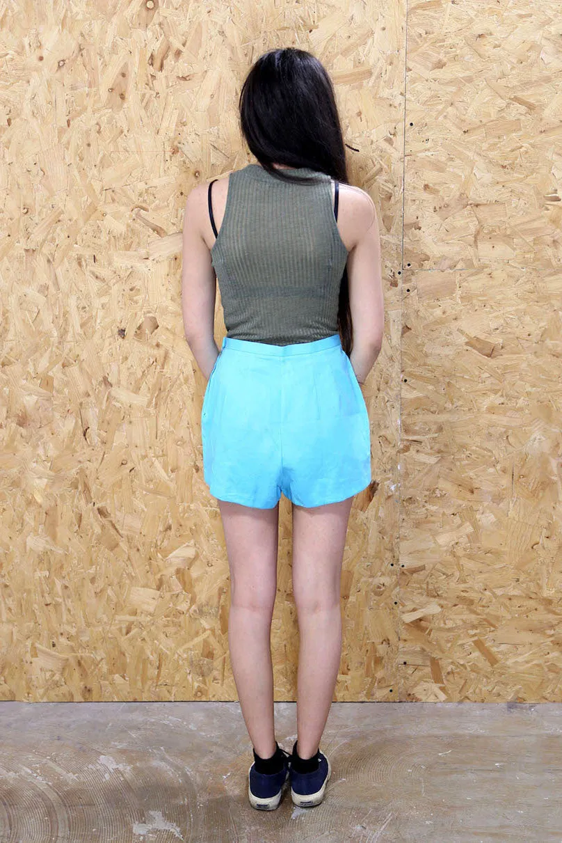 Blue Casual Shorts