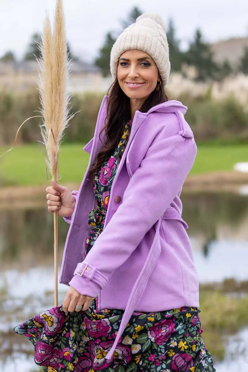 Callie Coat Lilac