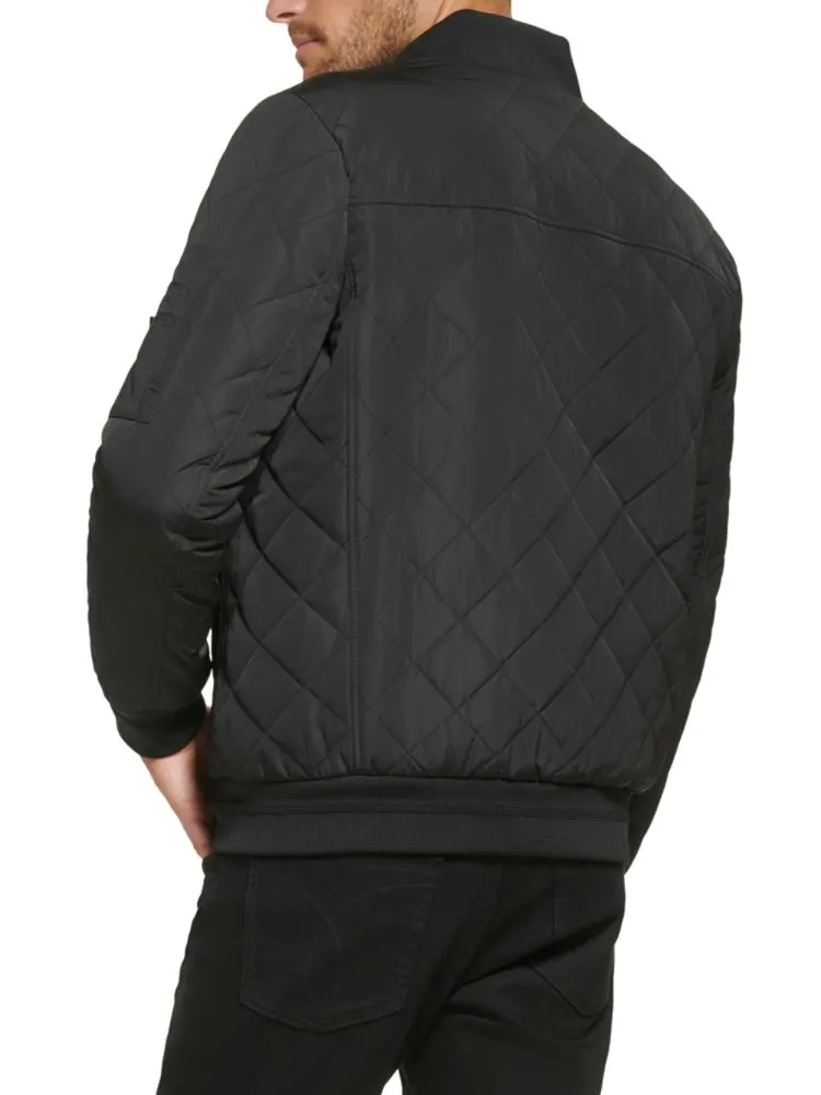 Calvin Klein Quilted Bomber Jacket, Olivine
