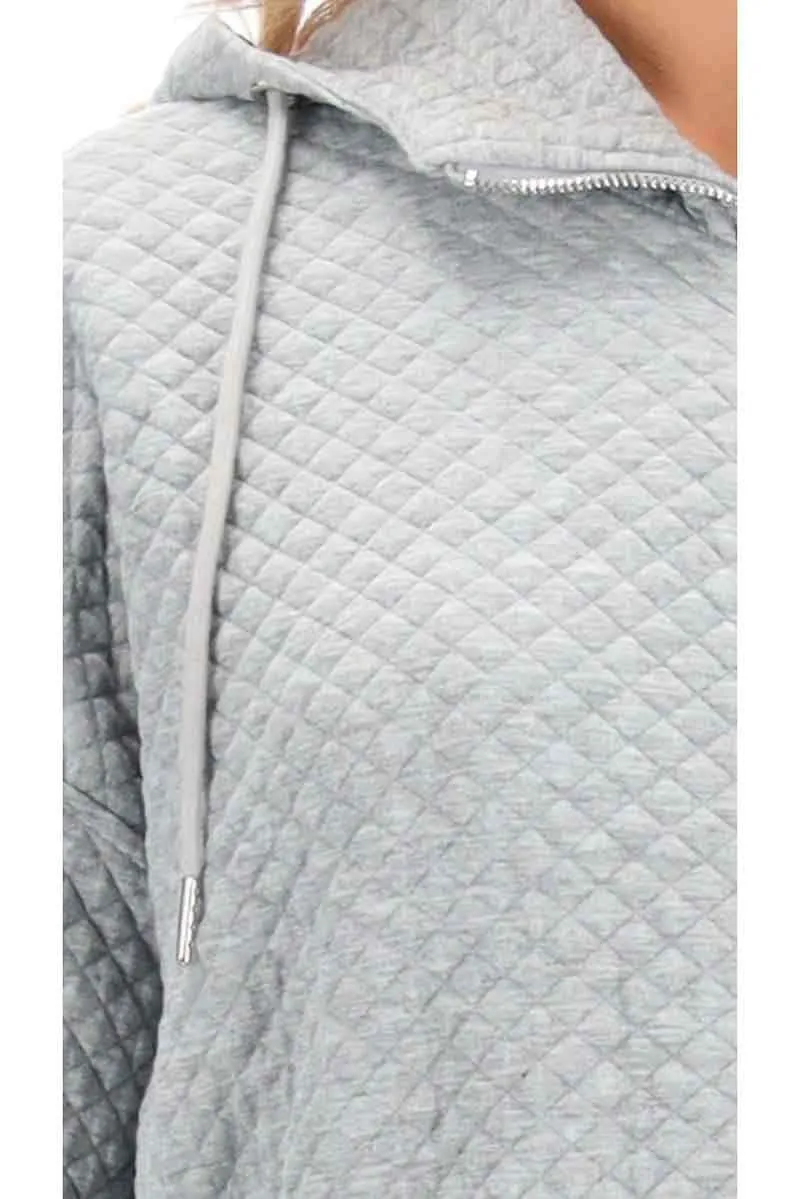 Camryn Hooded Sweater Grey