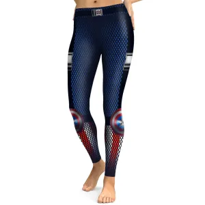 CAPTAIN AMERICA Workout Leggings for Women