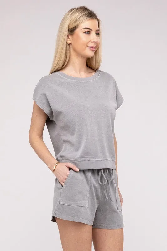 Casual Cotton Shorts Set