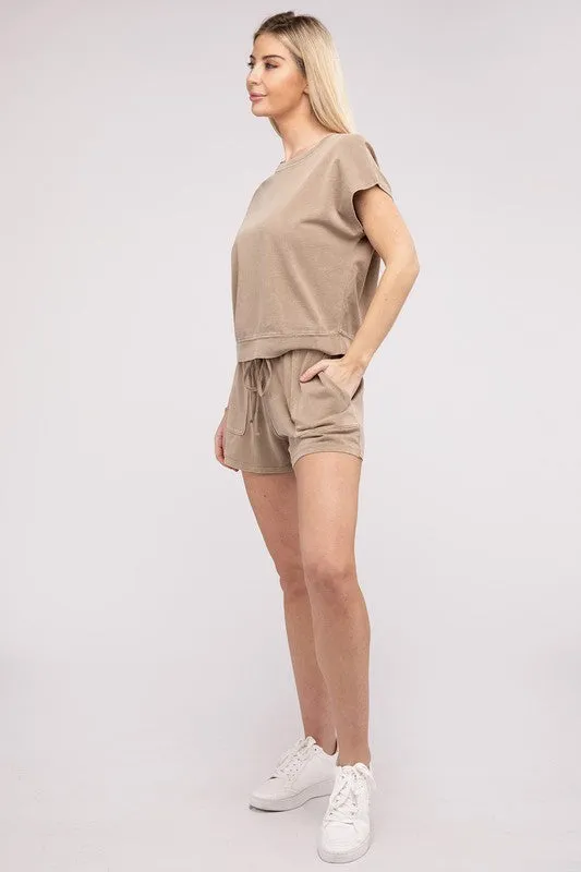 Casual Cotton Shorts Set