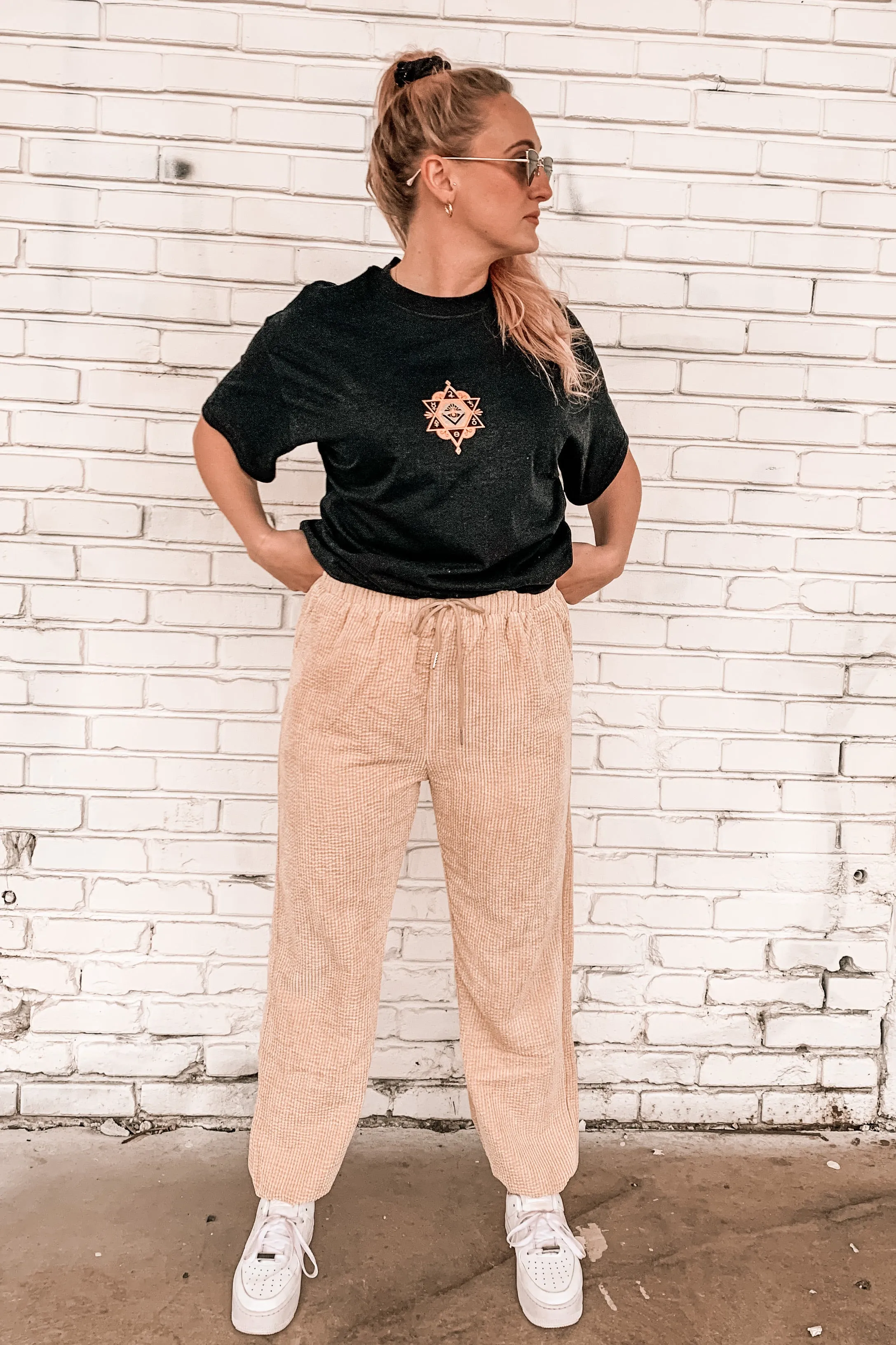 Chakra Relaxed Tee in Black