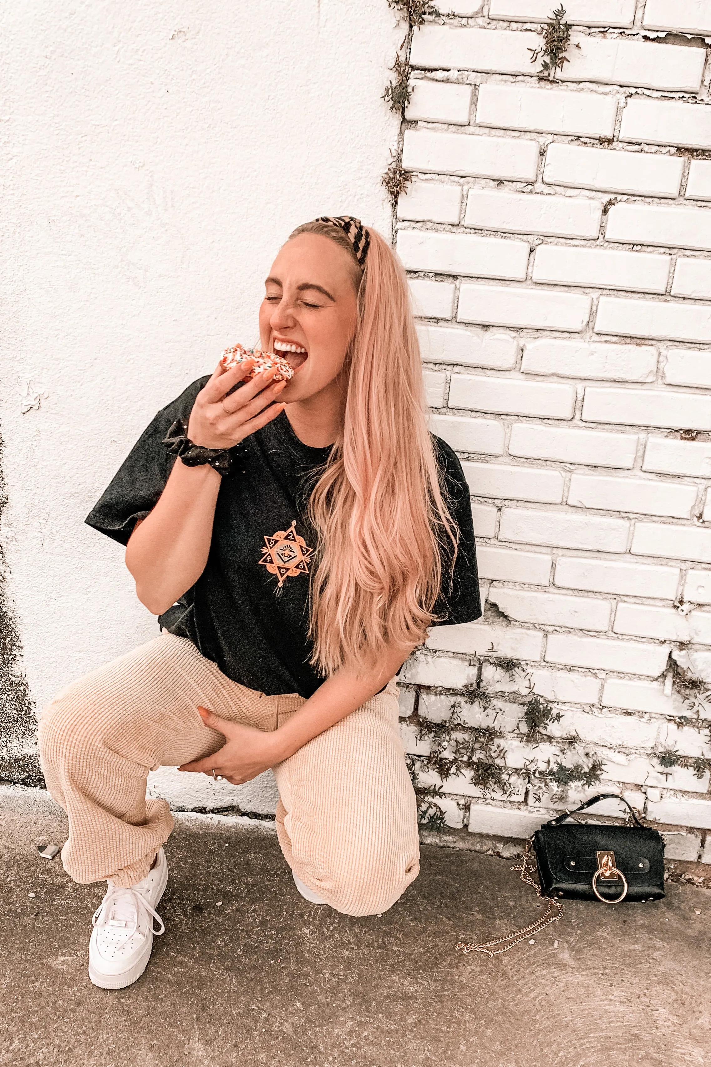 Chakra Relaxed Tee in Black