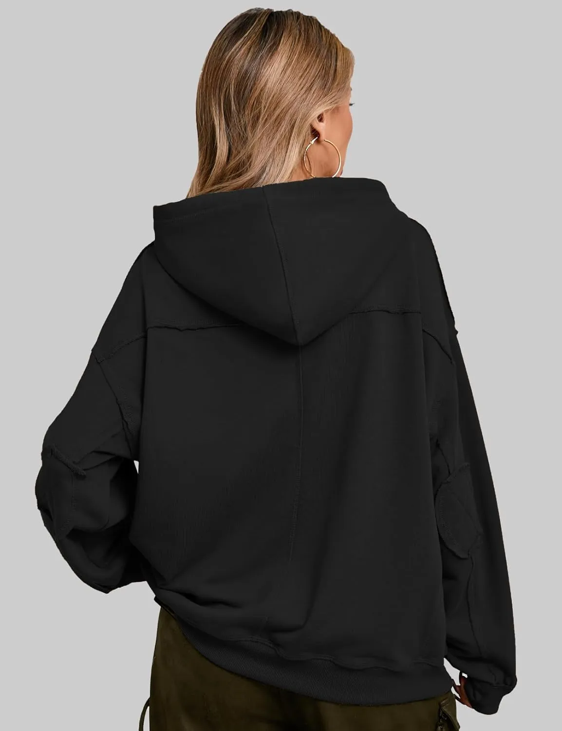 CHERFLY Oversized Hoodies for Women 2025 Fashion Pullover Sweatshirts Spring Outfits