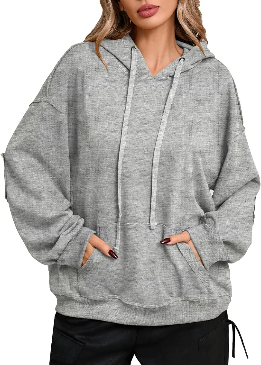 CHERFLY Oversized Hoodies for Women 2025 Fashion Pullover Sweatshirts Spring Outfits