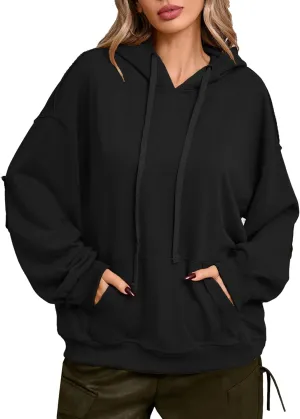 CHERFLY Oversized Hoodies for Women 2025 Fashion Pullover Sweatshirts Spring Outfits