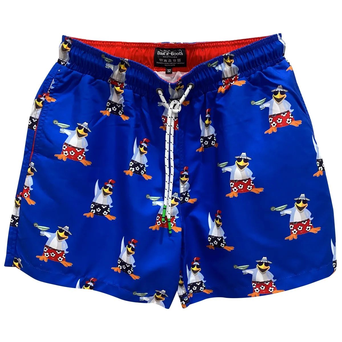 Cocktail Penguin Board Shorts