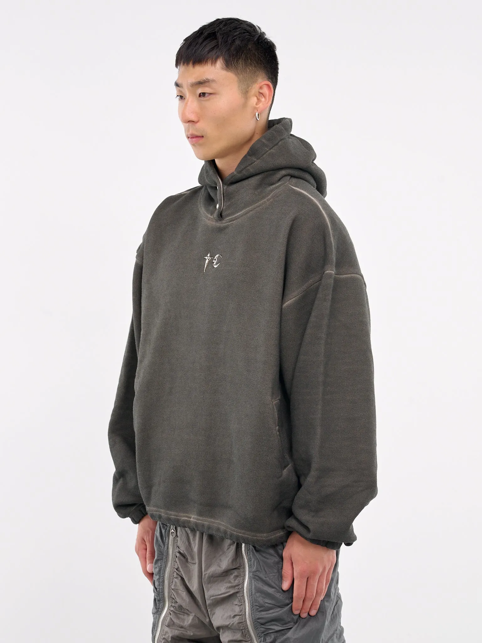 Color Emblem Hoodie (SS2202-KHAKI)