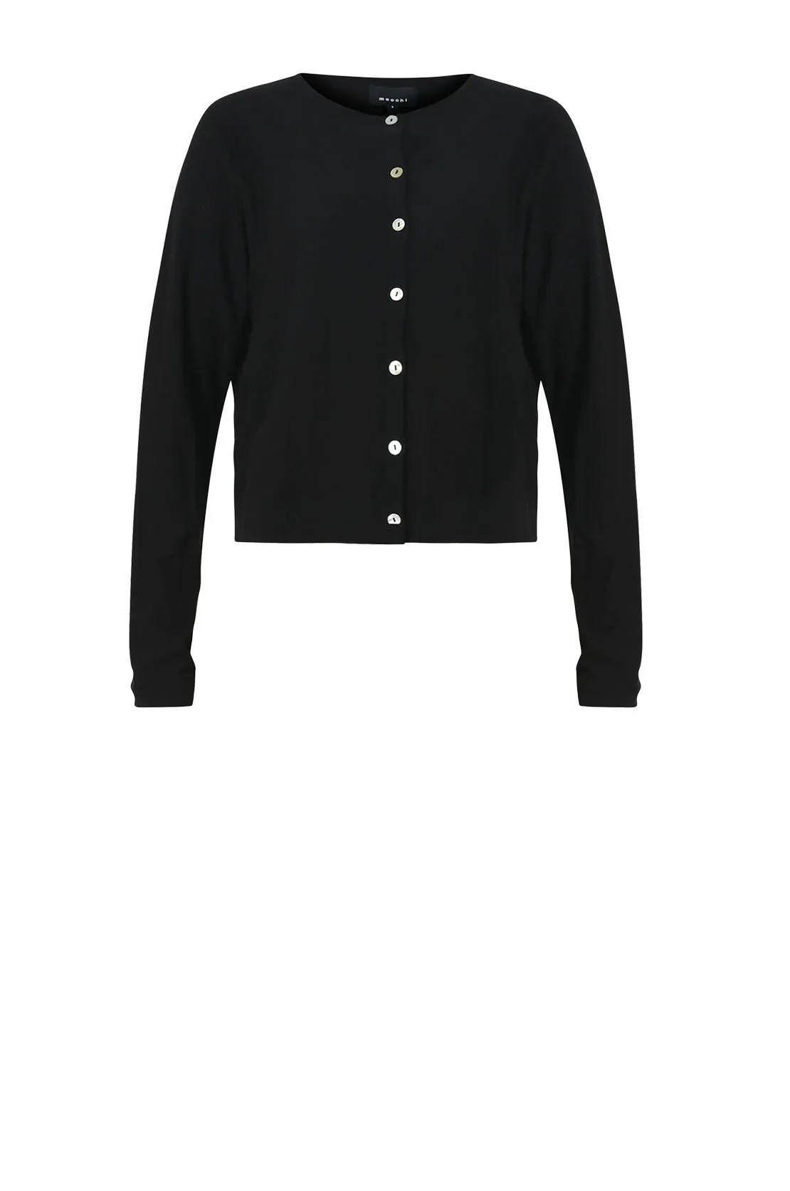 crisp cardi / black merino
