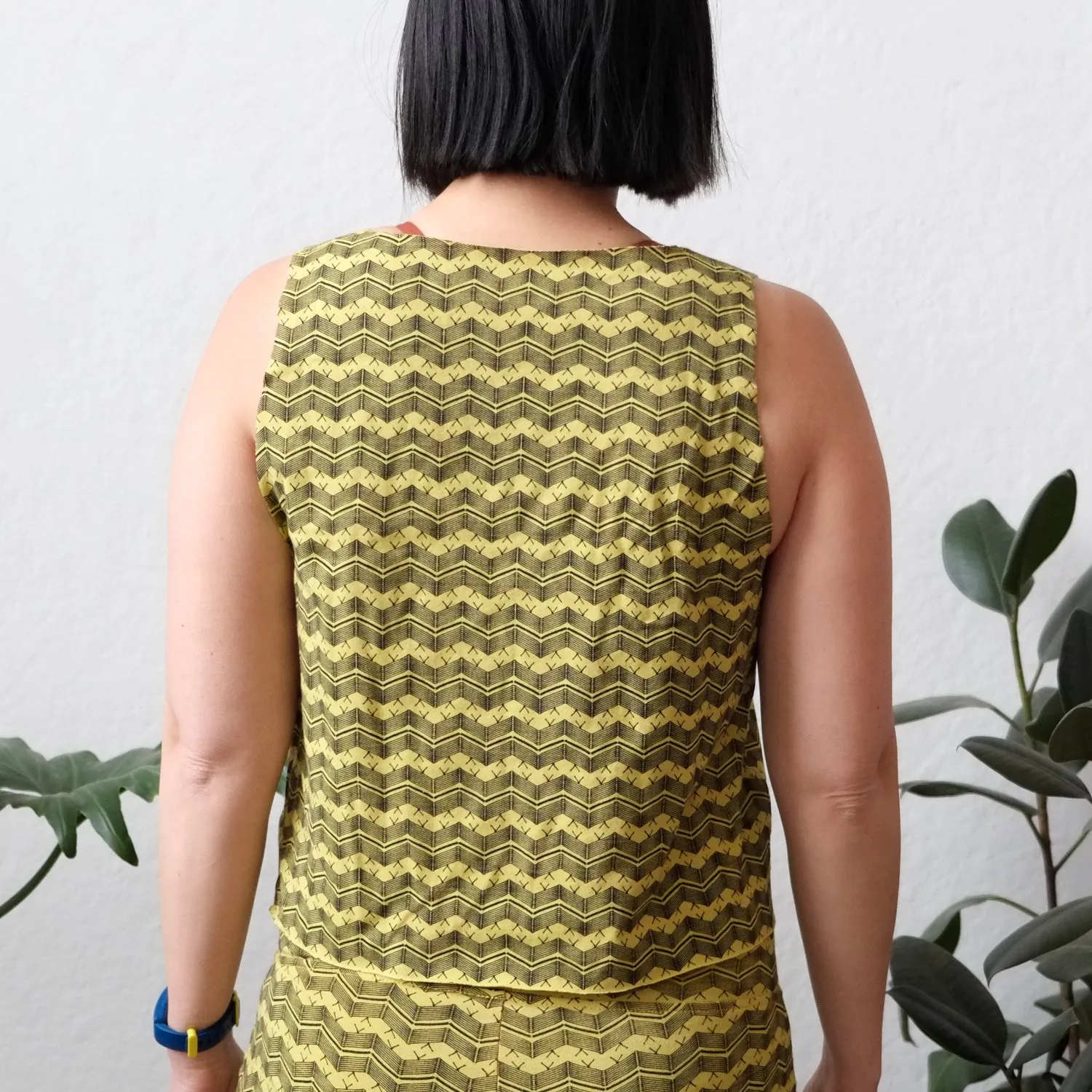 Cropped Summer Tank in Neon Yellow