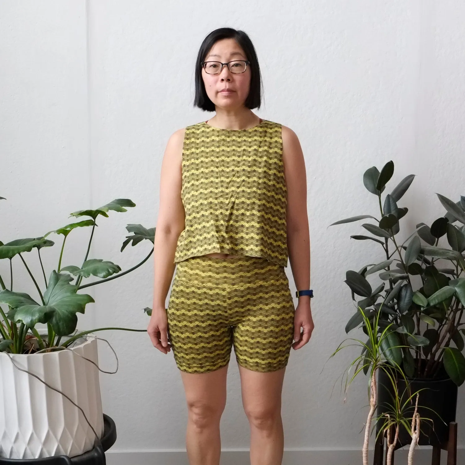 Cropped Summer Tank in Neon Yellow