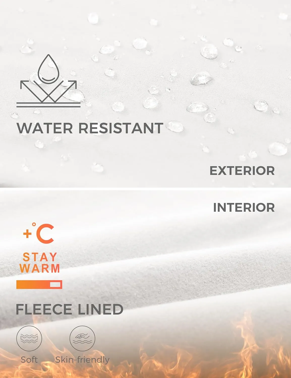 CRZ YOGA Girls Thermal Fleece Lined Athletic Leggings Water Resistant High Waist Warm Winter Kids Lounge Pants Side Pockets
