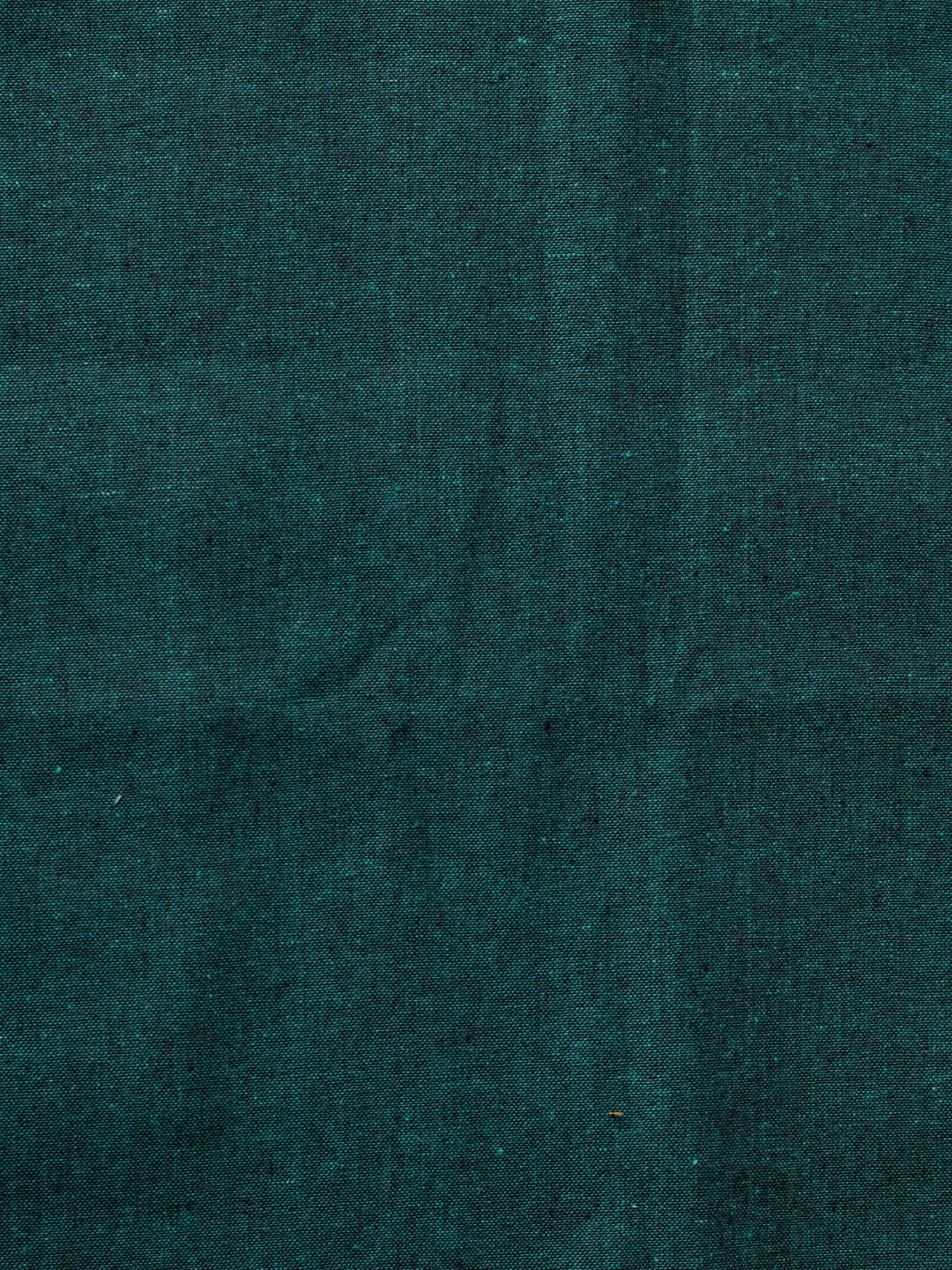 Dark Green Plain Fine 100% Khadi Fabric