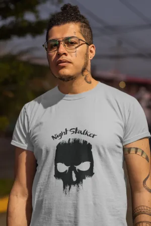 Dark Skull Night Stalker Printed T Shirt For Men