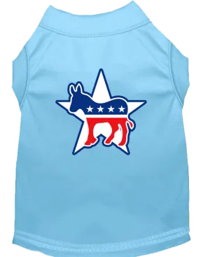 Democrat-Themed Screen Printed Shirt for Pets - Comfortable Cotton Blend for Dogs & Cats