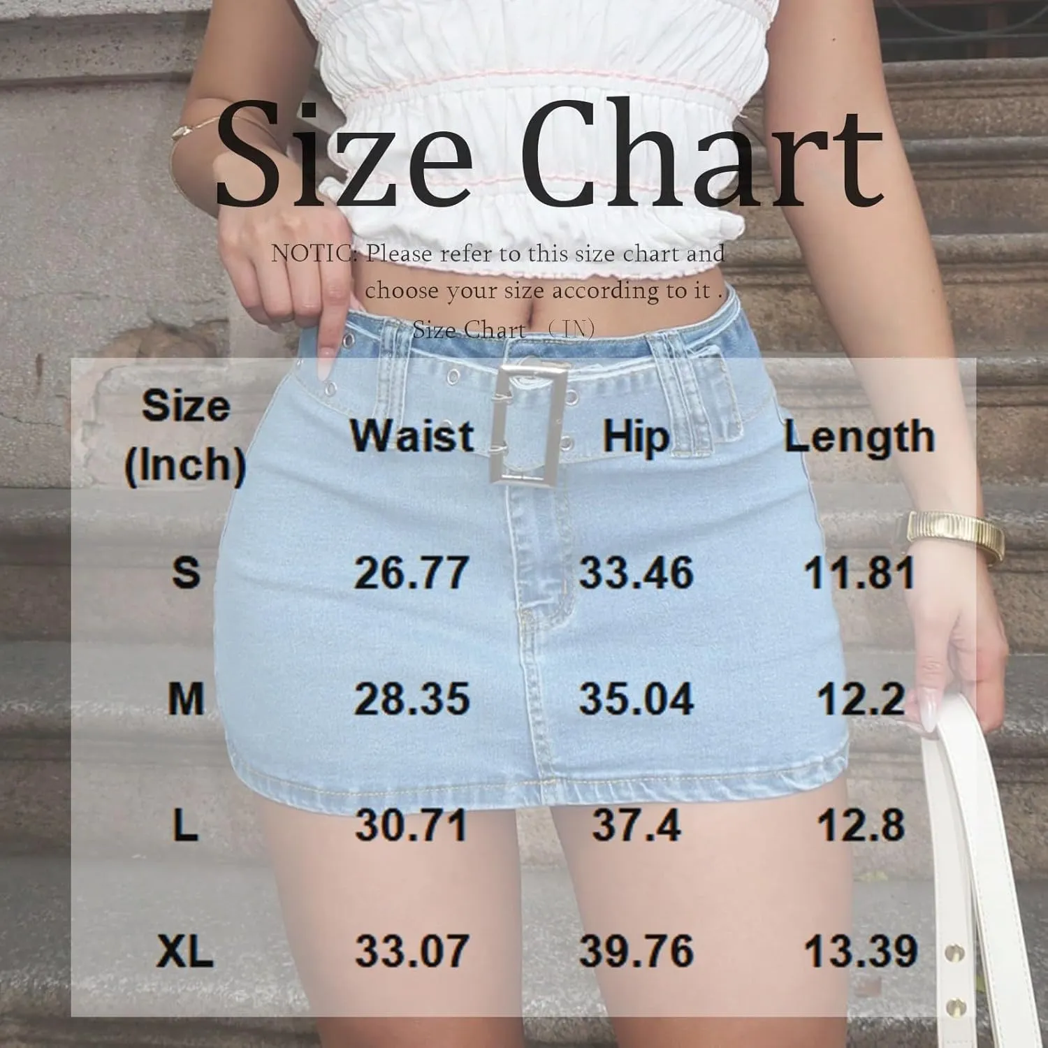 Denim Skirt Women Cargo Stretchy High Waisted Buckled Belt Y2k Bodycon Casual Summer Denim Mini Skirt with Pockets