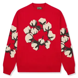 Denim Tears x CPFM Cactus Tears Red Sweatshirt