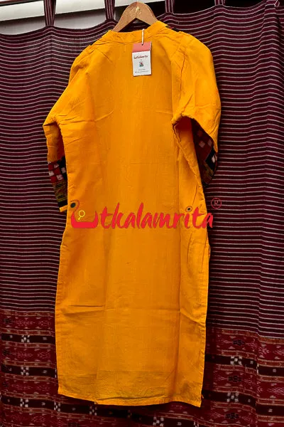 Designer Pasapali Over Yellow (Ladies' Kurti)