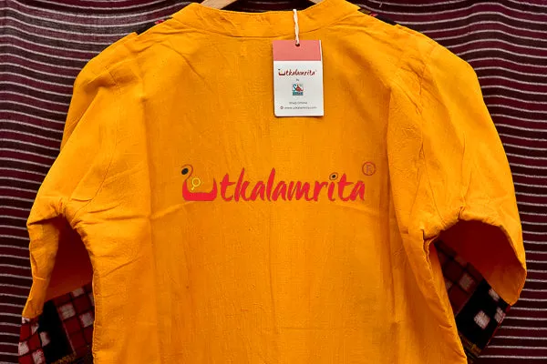 Designer Pasapali Over Yellow (Ladies' Kurti)