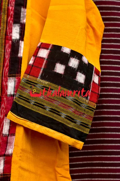 Designer Pasapali Over Yellow (Ladies' Kurti)