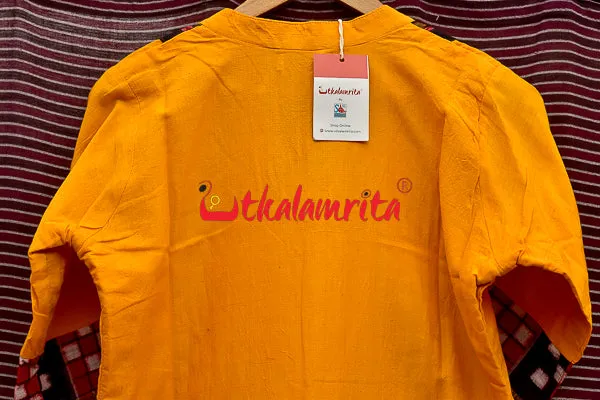 Designer Pasapali Over Yellow (Ladies' Kurti)