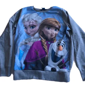 Disney Frozen Girls Grey Lightweight Jumper - Girls 11-12