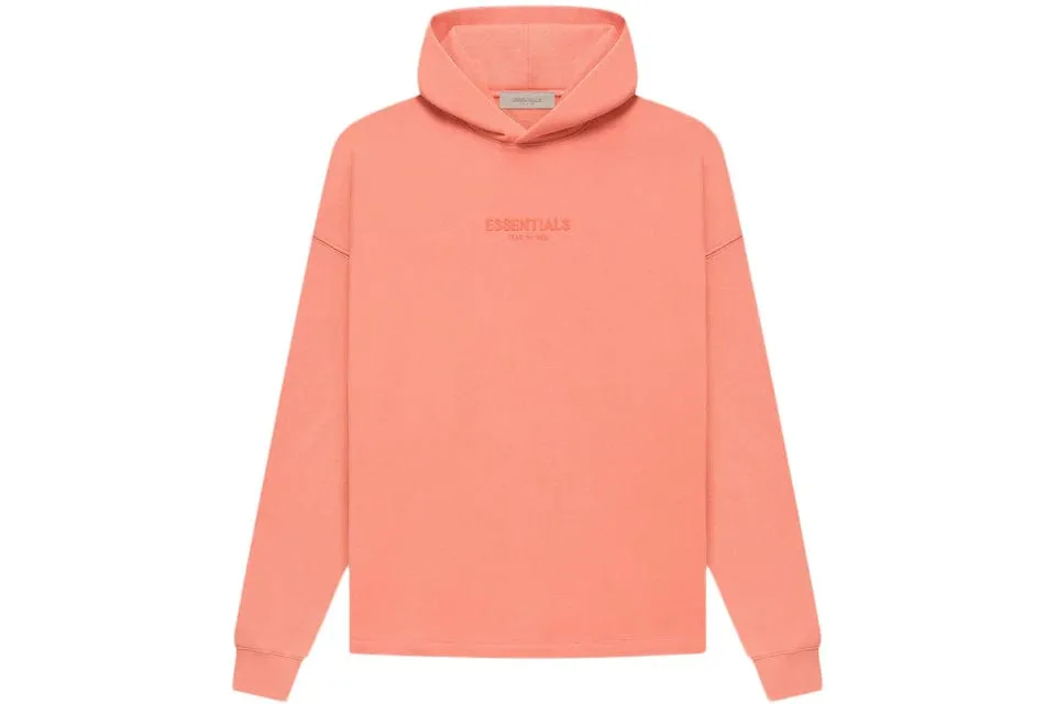 ESSENTIALS FOG RELAXED HOODIE CORAL