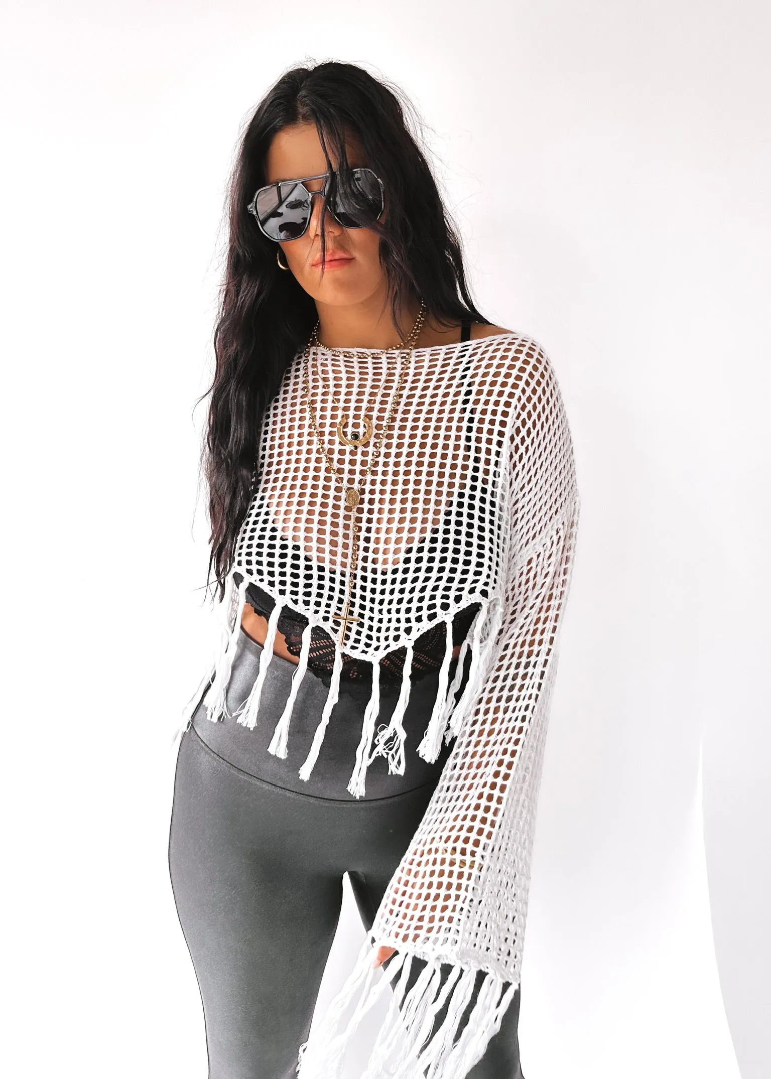 FINAL SALE: FEELS LIKE SPRING CROCHET TOP