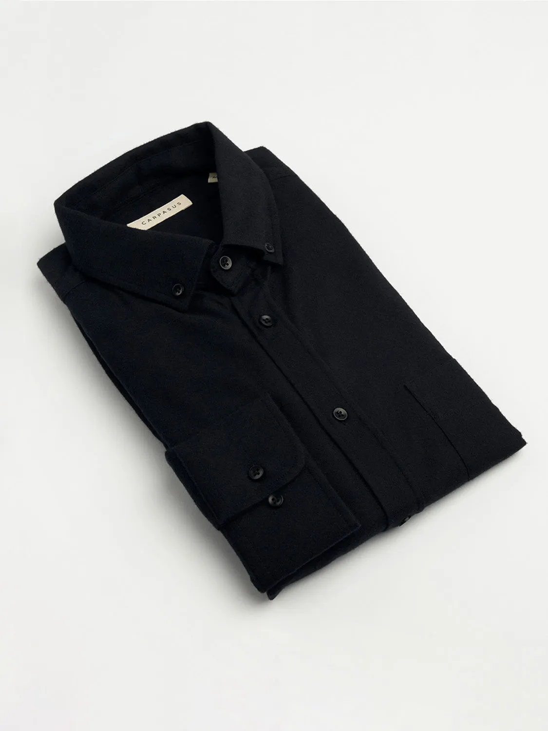 Flannel Shirt Populus Black