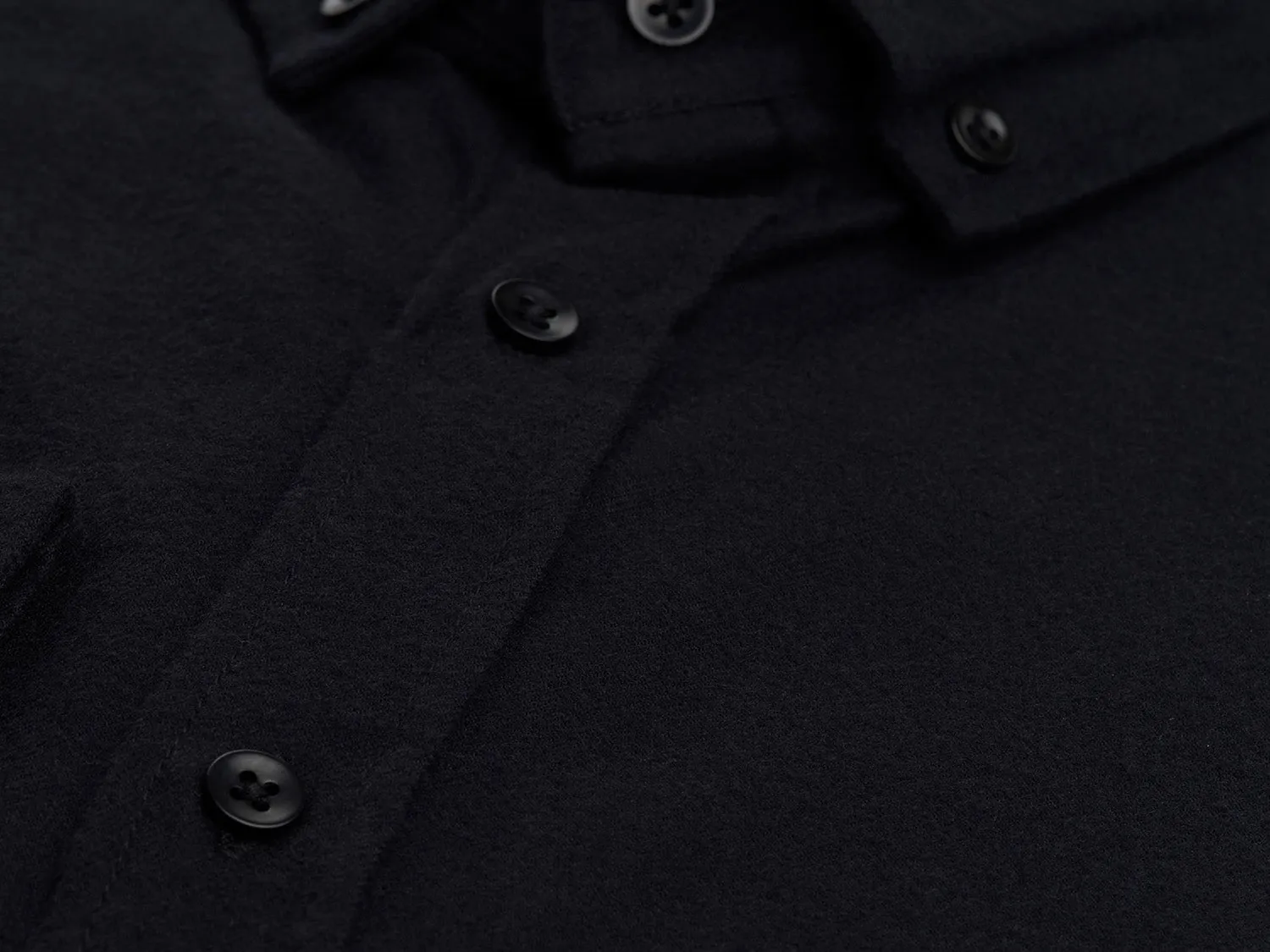 Flannel Shirt Populus Black