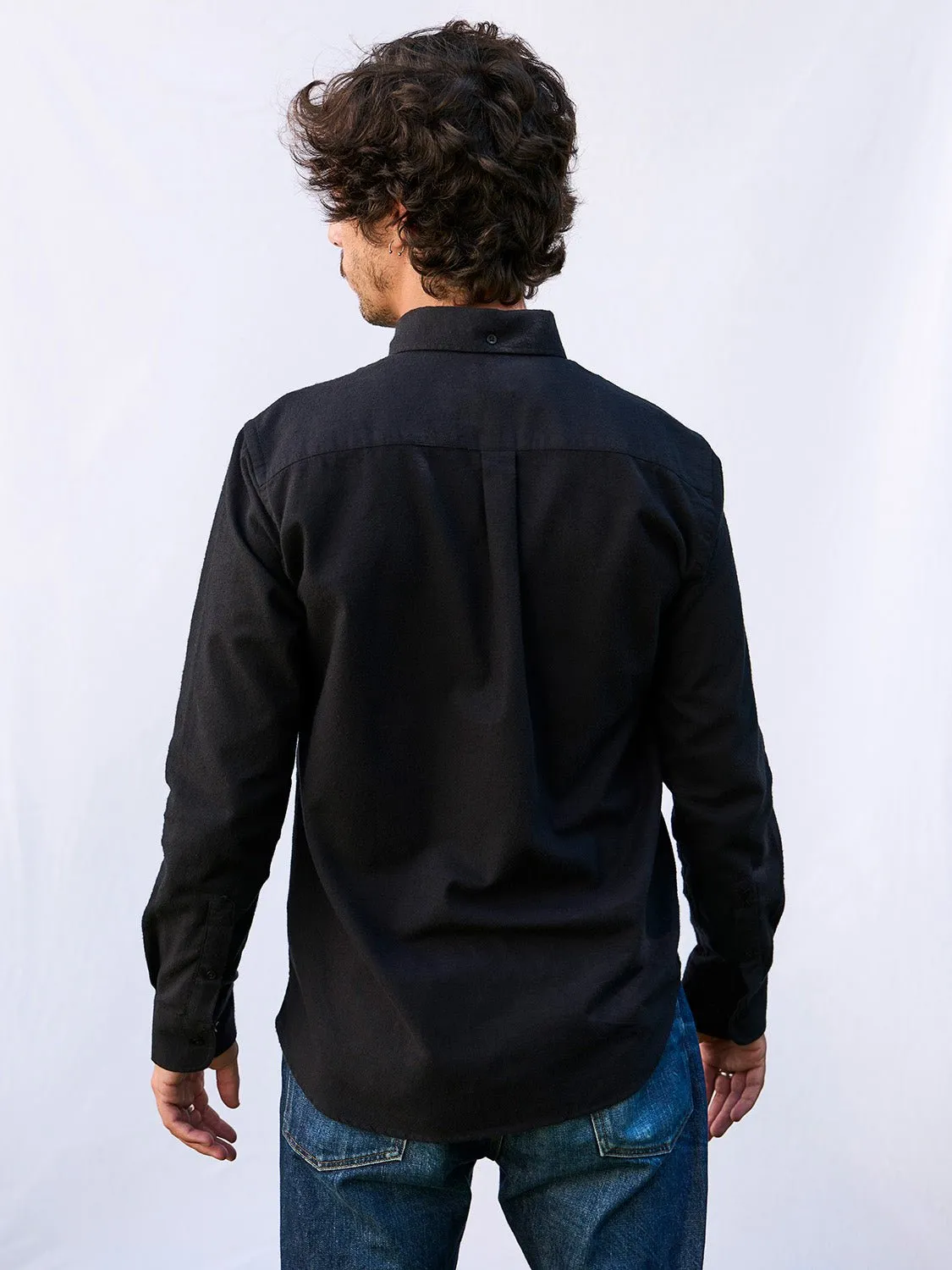 Flannel Shirt Populus Black