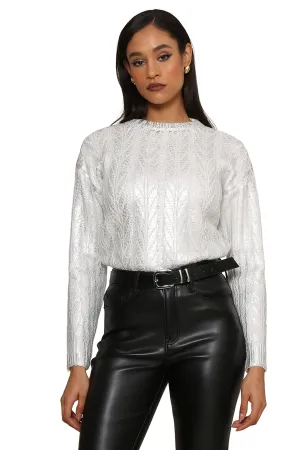 Foil Crew Neck Sweater