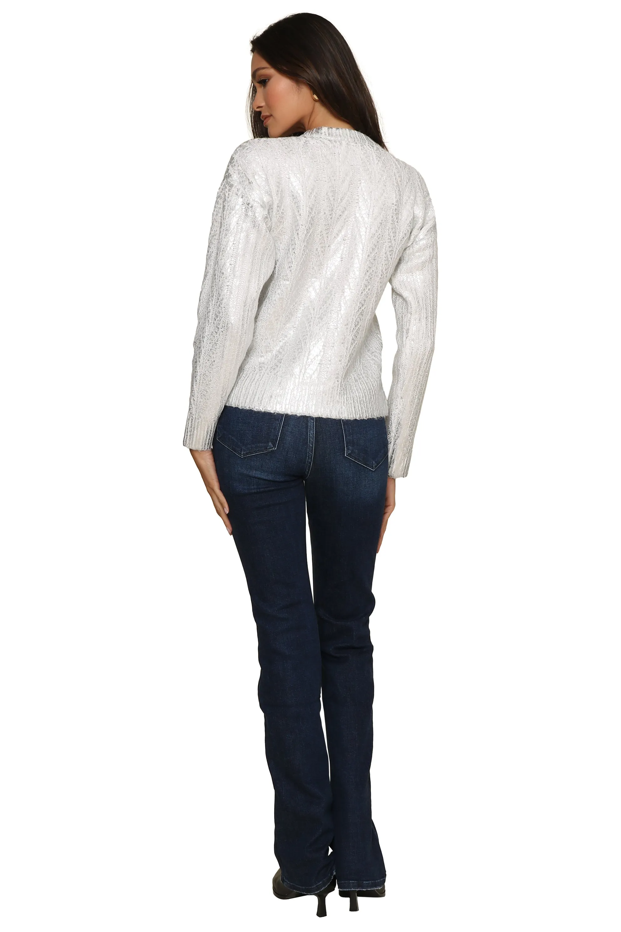 Foil Crew Neck Sweater