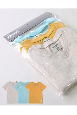 French Short Sleeve T-shirts 3 Pack Set