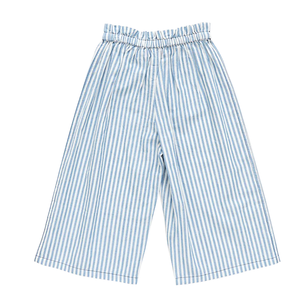 Girls Theodore Pant - Blue Skinny Stripe