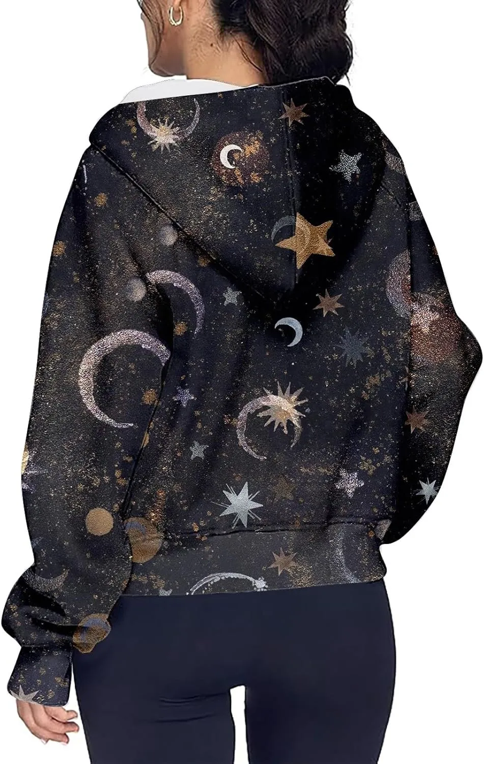GOFULY Zip Up Hoodies For Women Trendy Long Sleeve Hooded Sweatshirts Fall Thumb Holes Jackets Winter Outfits With Pockets