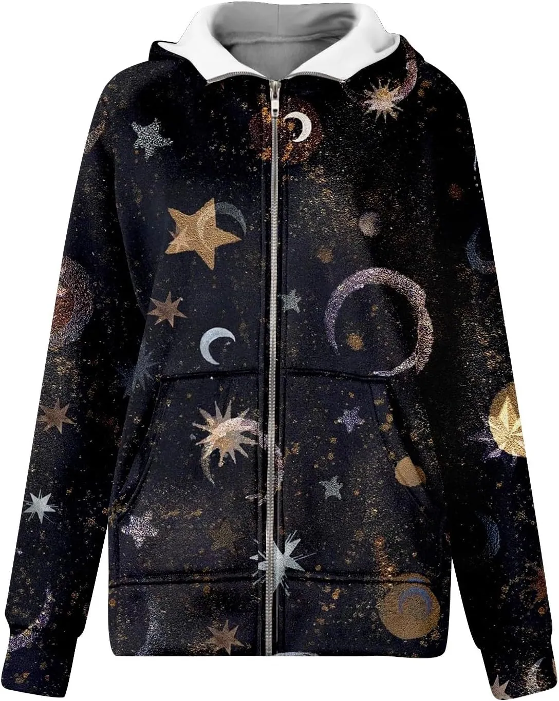 GOFULY Zip Up Hoodies For Women Trendy Long Sleeve Hooded Sweatshirts Fall Thumb Holes Jackets Winter Outfits With Pockets