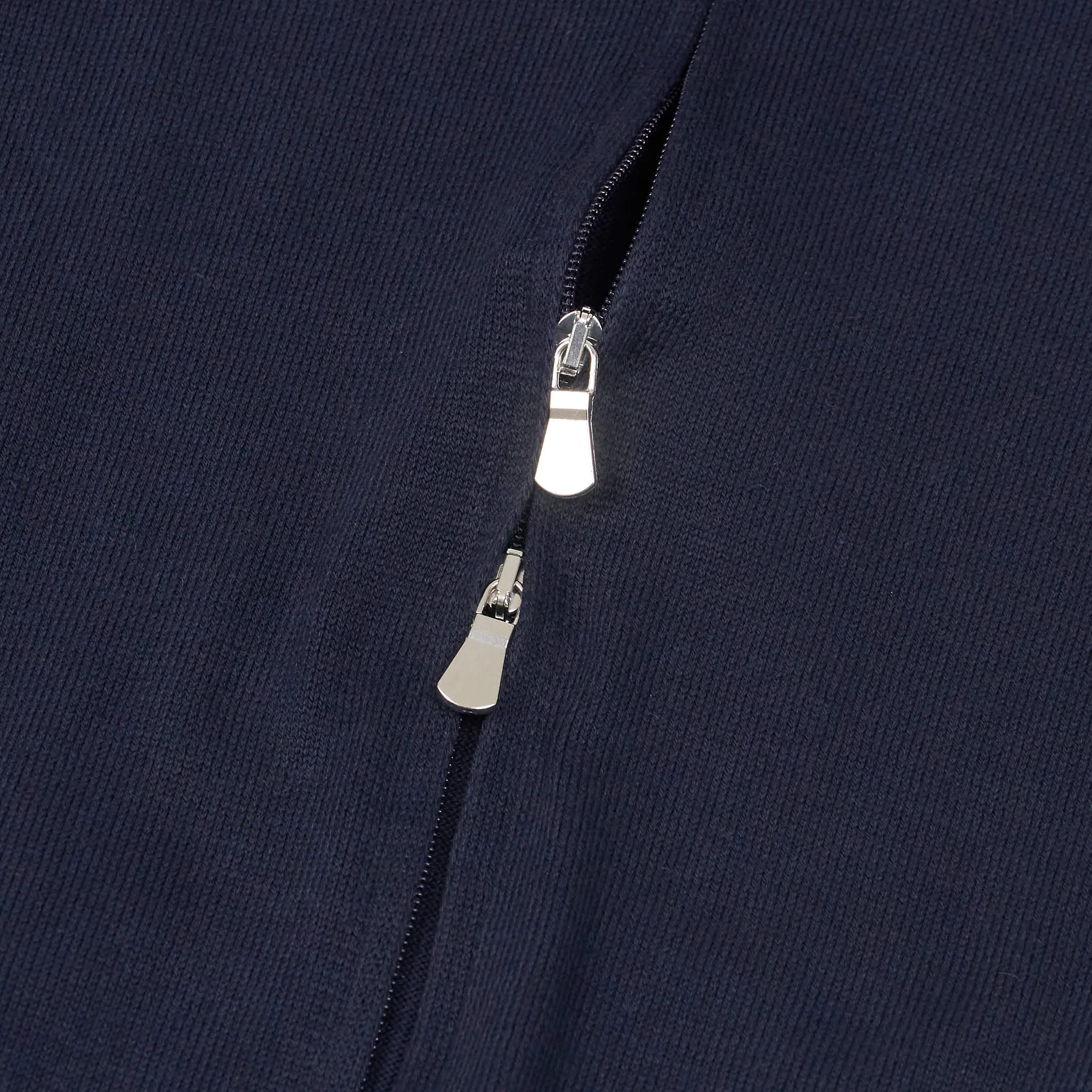 Gran Sasso Cotton Full Zip Basic Cardigan