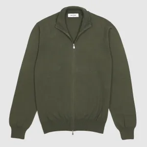 Gran Sasso Cotton Full Zip Basic Cardigan
