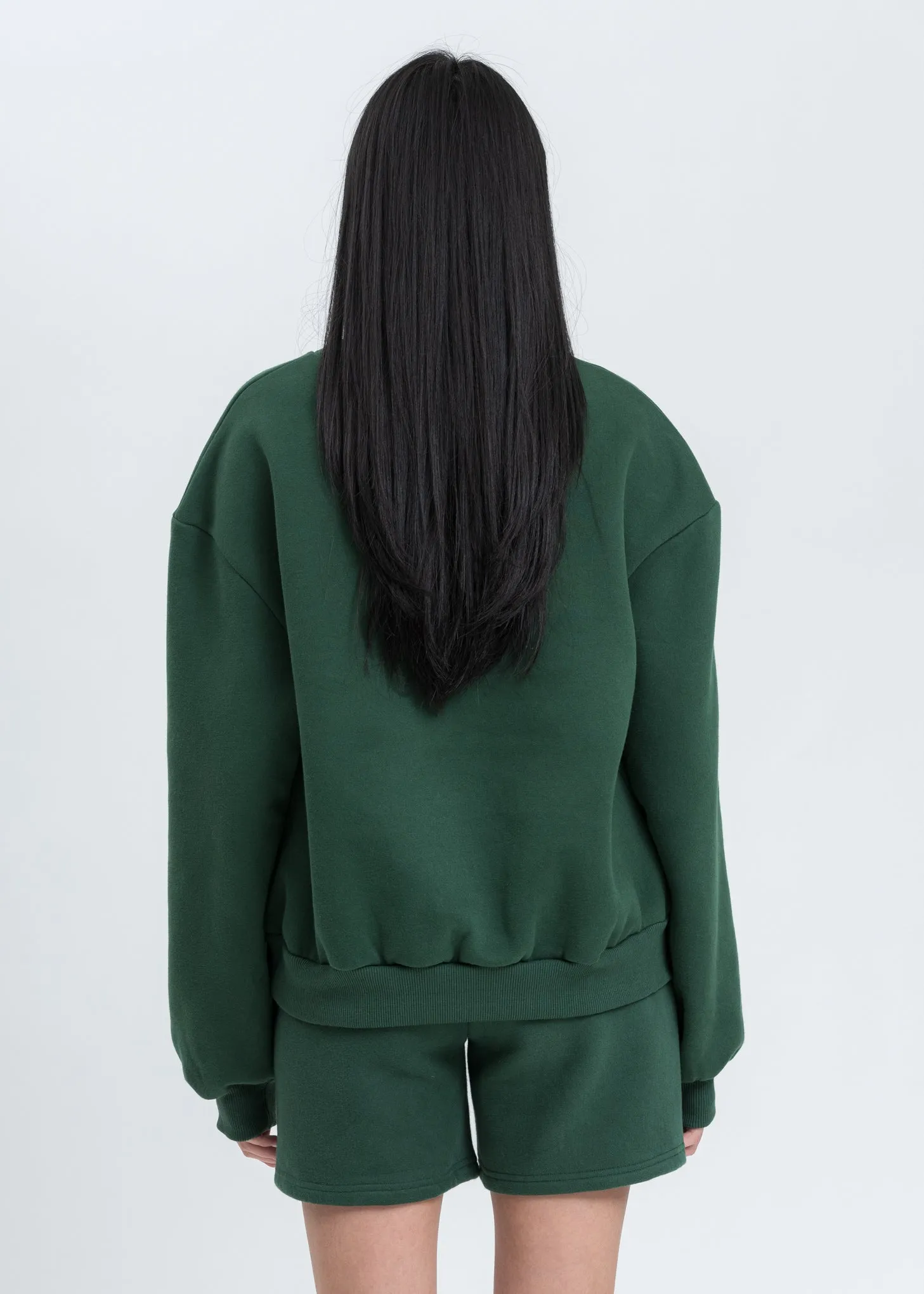 Green Floral Logo Sweatshirt