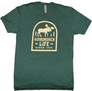 Green Heather Moose T-shirt