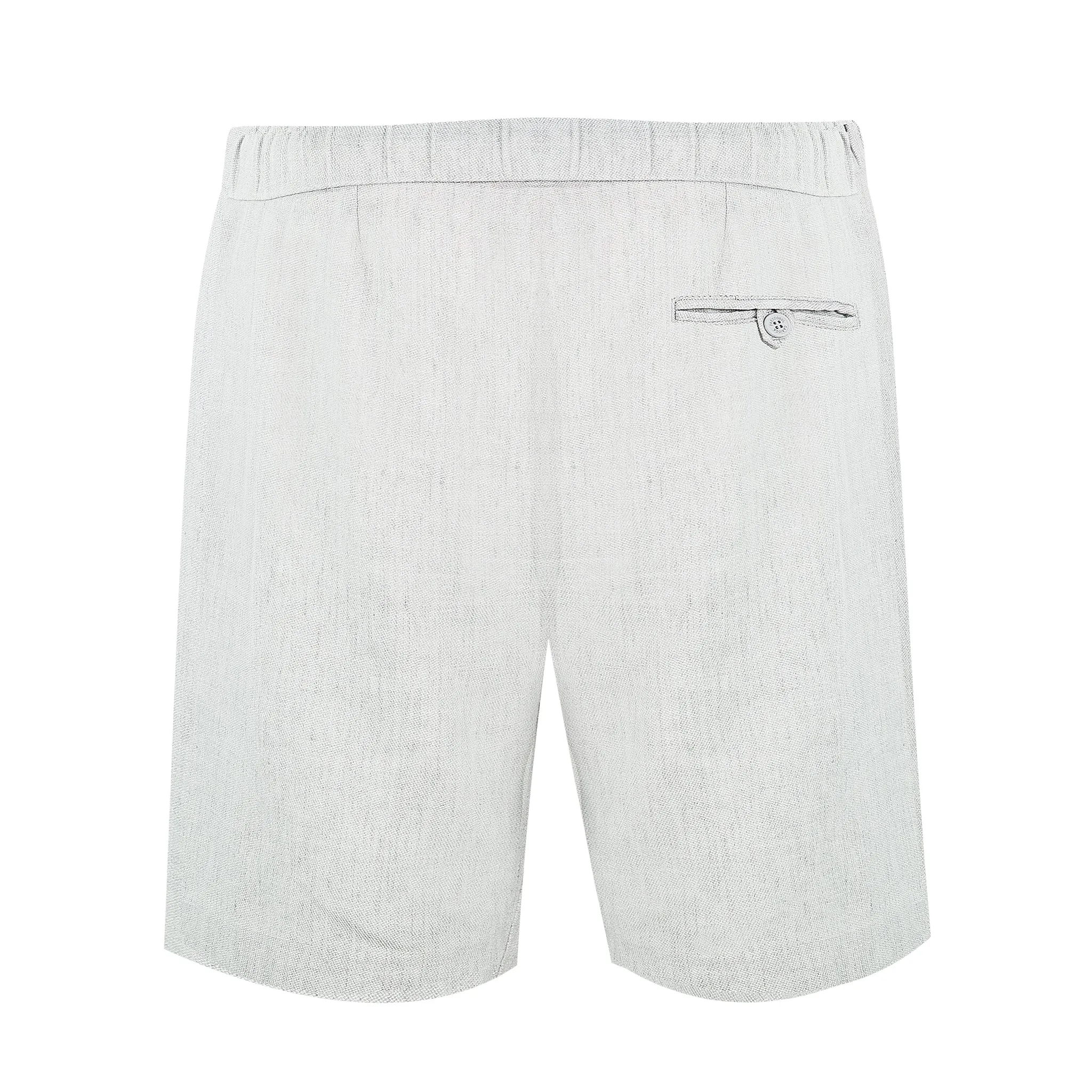 Grey Linen Shorts for Men