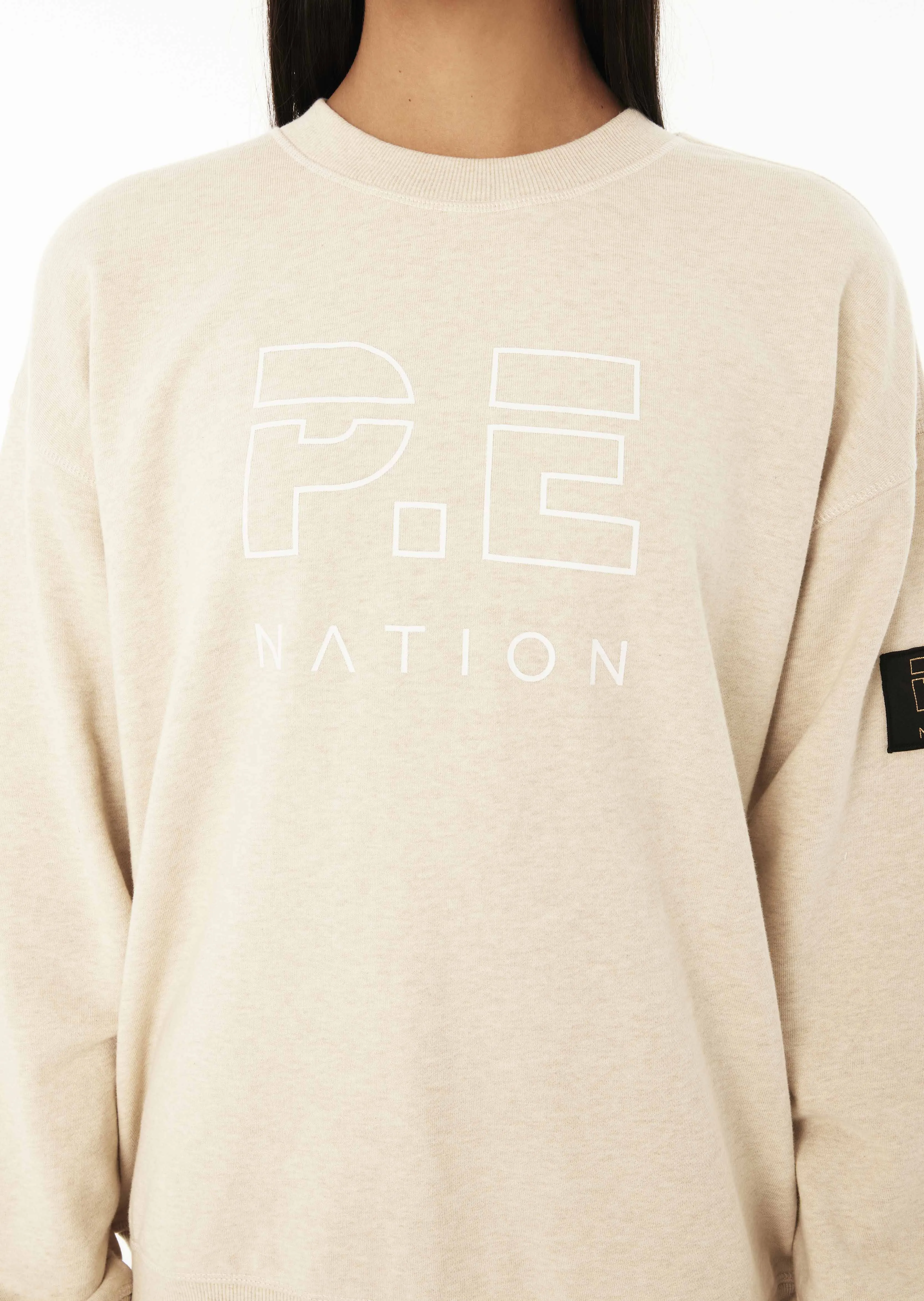HEADS UP SWEAT IN OATMEAL MARLE